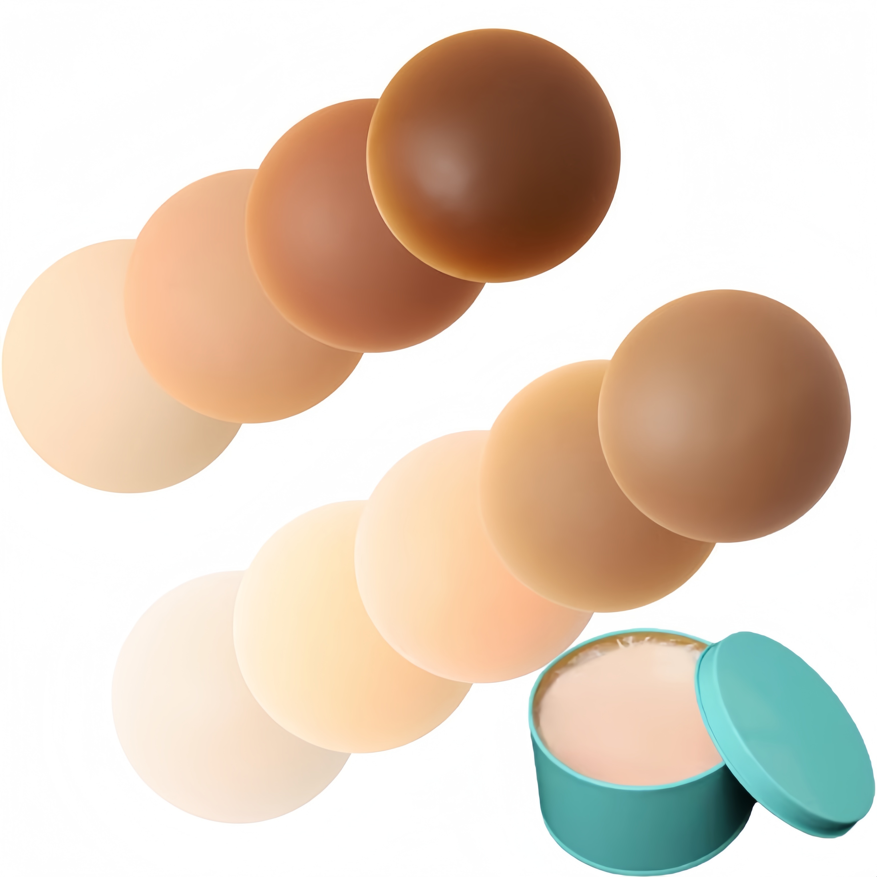 Silicone Bra Adhesive - Reusable Silicone Adhesive Nipple Cover Invisible