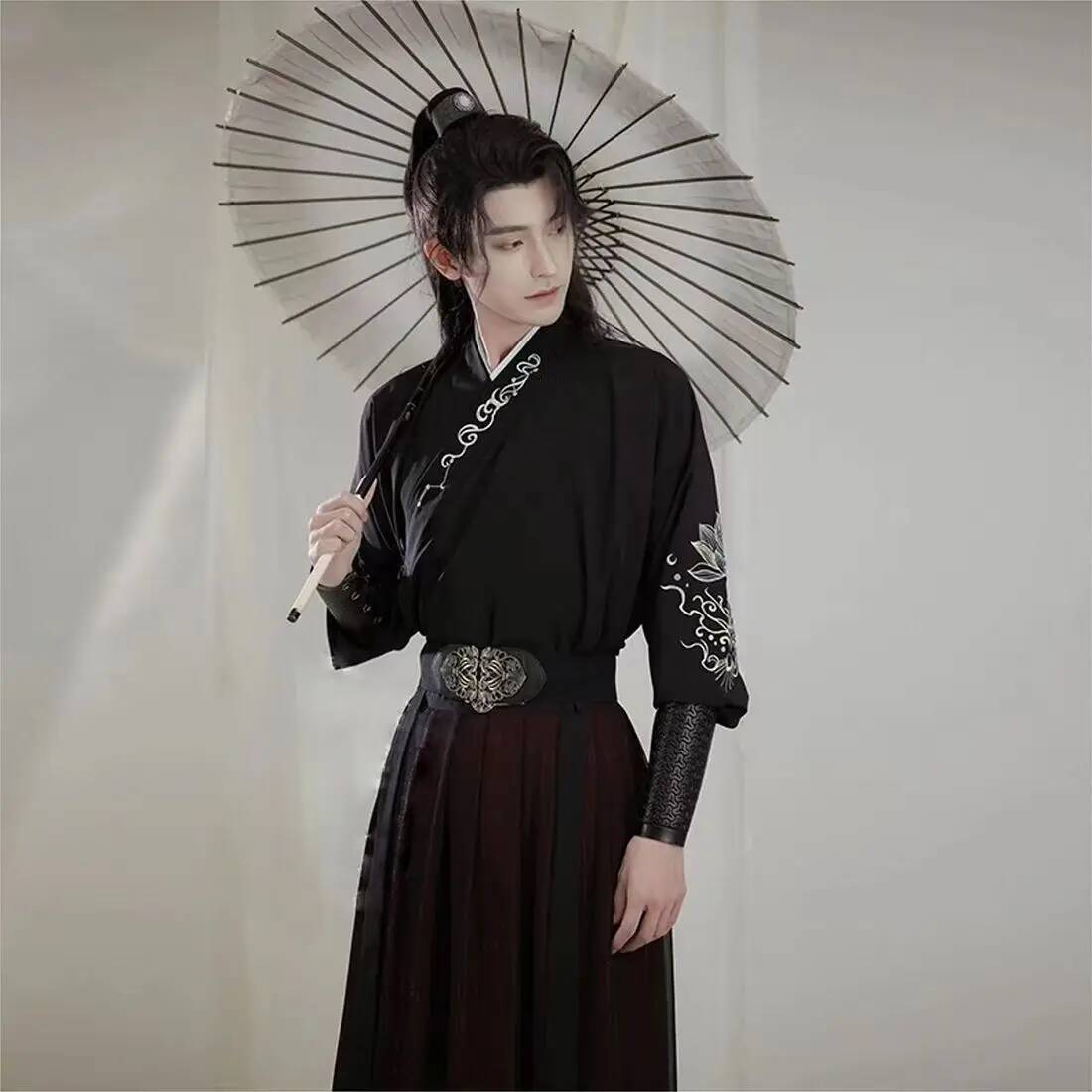 Ancient knight hanfu men women - Robe Silk Women ulasan dan harga