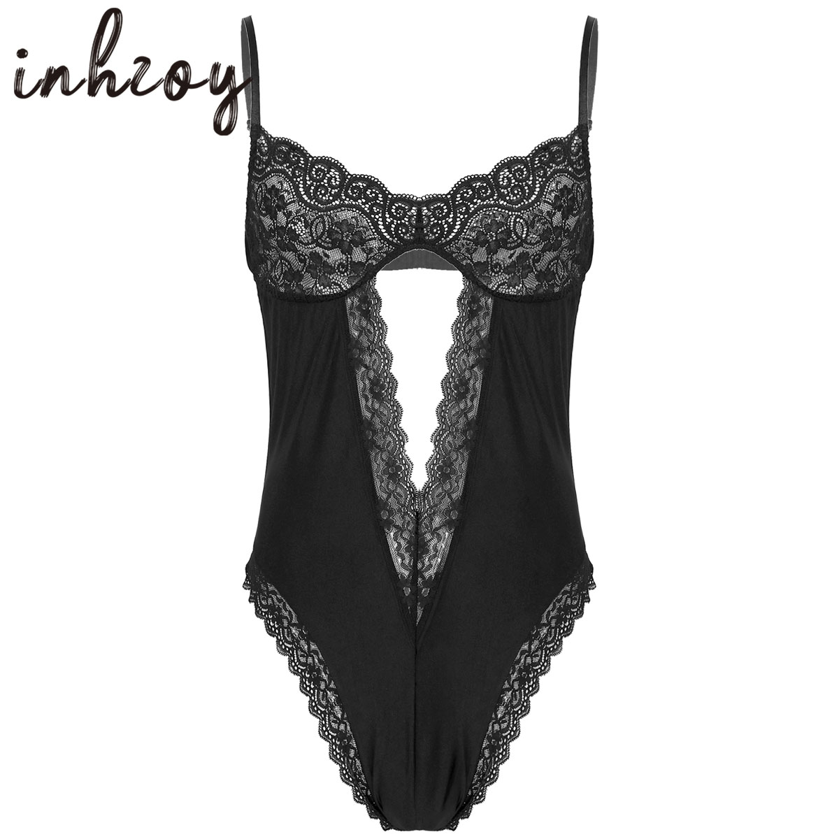 Men Sexy Bodysuit Lingerie Gay - Lace Teddy Lingerie ulasan dan harga