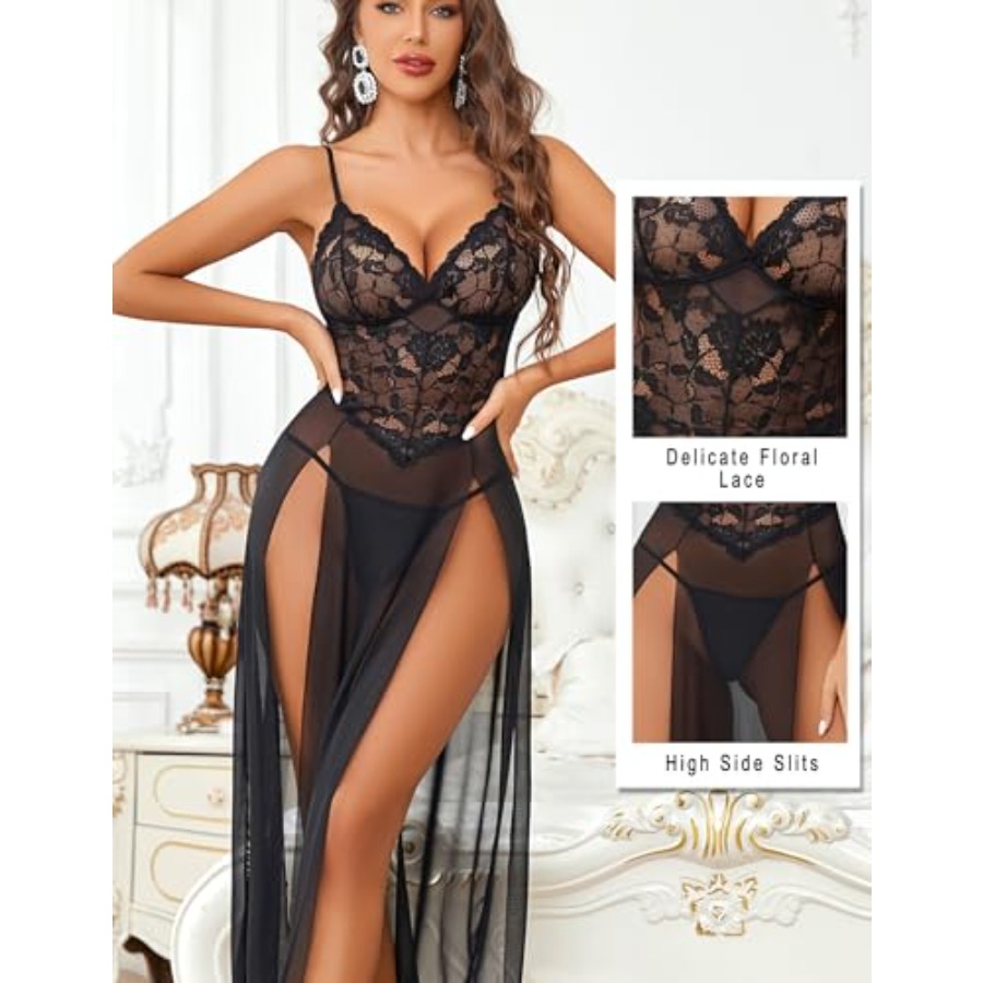 Avidlove Women Lingerie Dress  - Babydoll Chemise Night ulasan dan harga