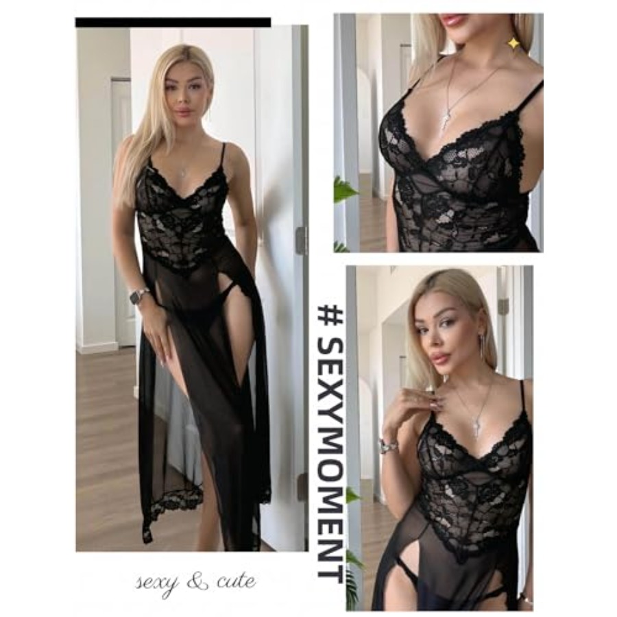 Avidlove Women Lingerie Dress  - Babydoll Chemise Night ulasan dan harga