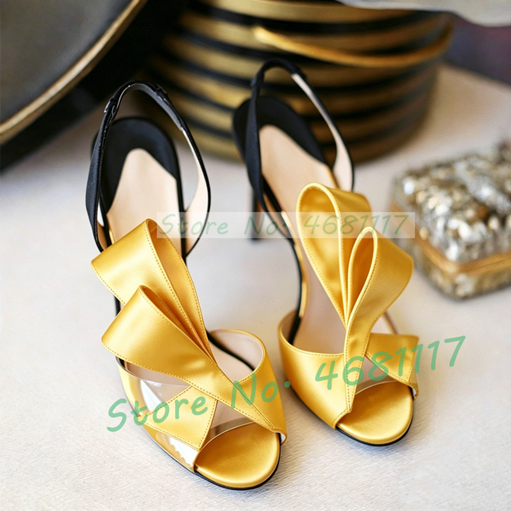 Satin Bow Back Strap High Heel - Slip Dress Satin ulasan dan harga
