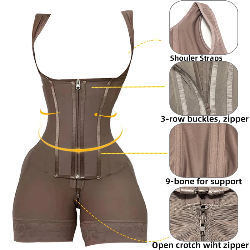 Body Shaper Women Colombian Fa - Shapewear Bodysuit Firm ulasan dan harga