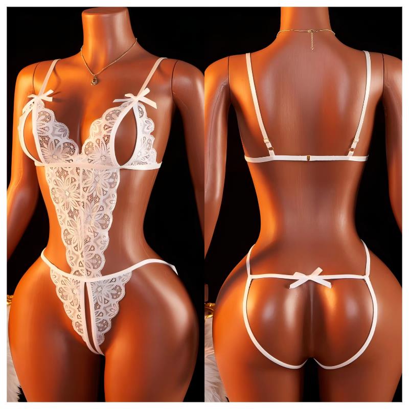 Open Bra Lingerie Set Erotic U - Bodystocking Fishnet ulasan dan harga