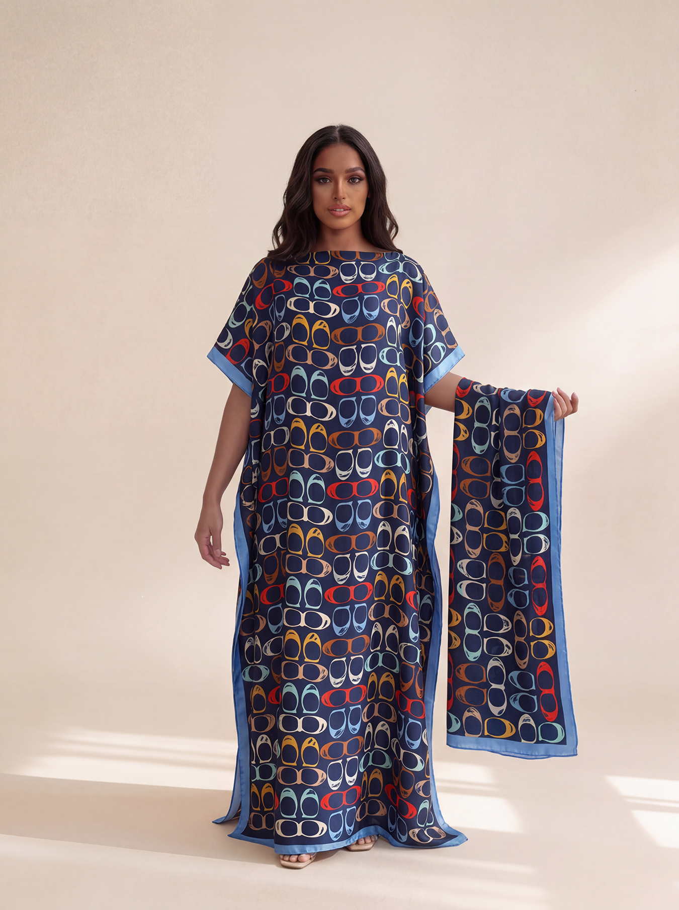 New Style Long Loose Silk Blen - Robe Silk Women ulasan dan harga