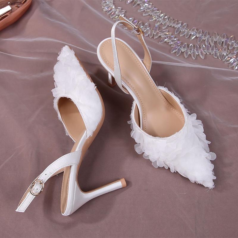 Fashion Satin Lace Petals Whit - Slip Dress Satin ulasan dan harga