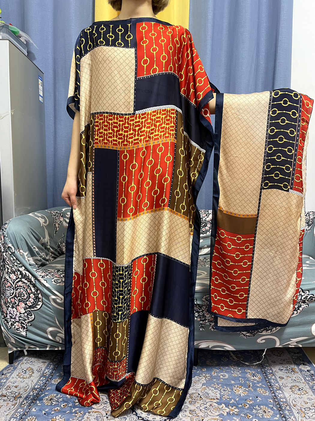Abayas For Women Dubai Kaftan  - Robe Silk Women ulasan dan harga