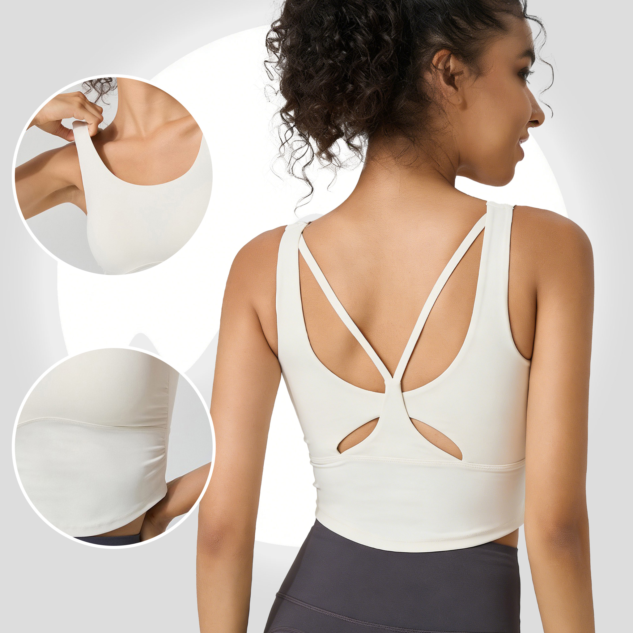 Women's Fixed Cup Yoga Sports  - Sports Bra High Impact ulasan dan harga
