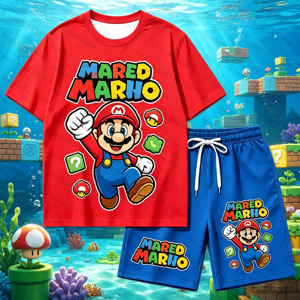 Kids Cartoon T-Shirt And Short - Boyshort Underwear ulasan dan harga