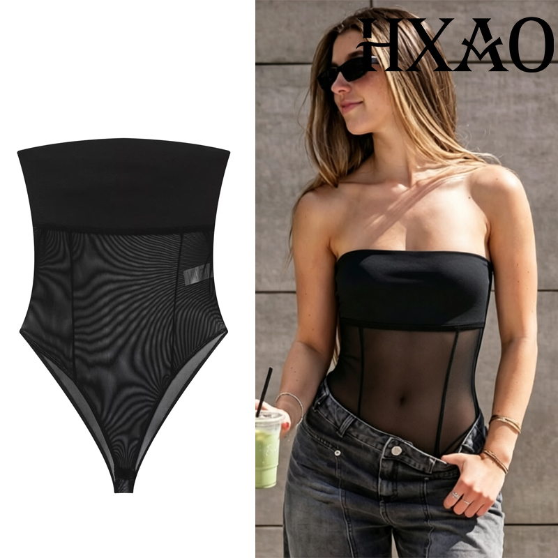 HXAO Tulle Corset Bodys Woman  - Strapless Bra Backless ulasan dan harga