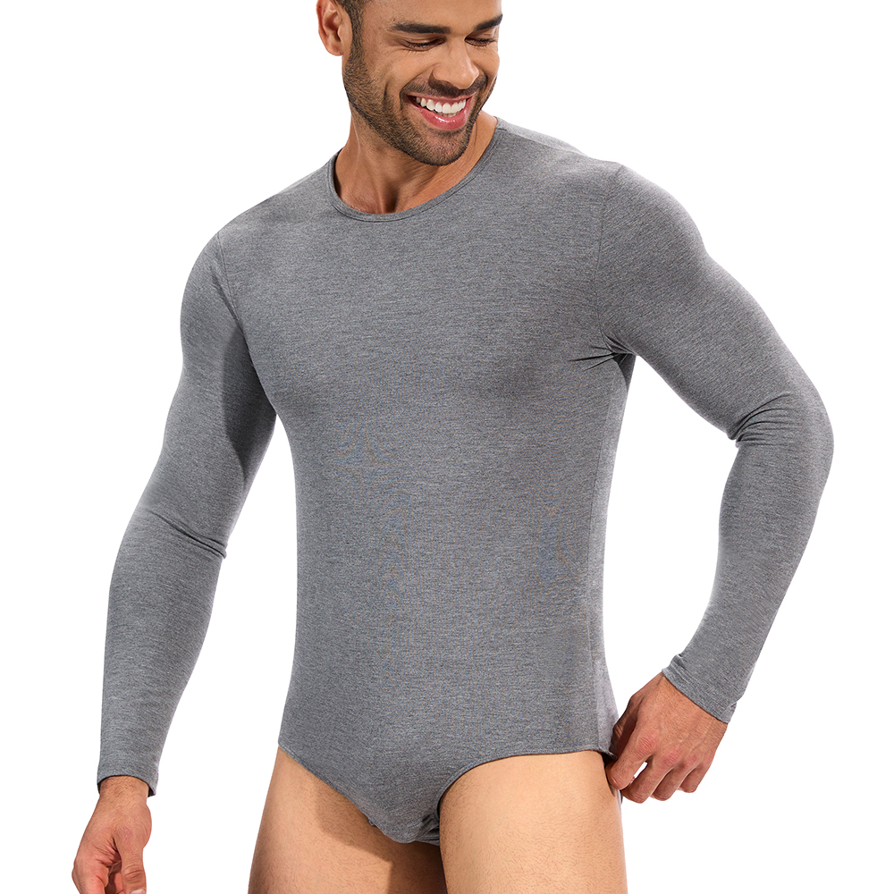 Mens Long Sleeve Bodysuit Full - Shapewear Bodysuit Firm ulasan dan harga